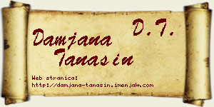 Damjana Tanasin vizit kartica